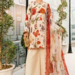 Maria B-Lawn Embroidered 3pc Suit