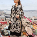 Maria B- Printed Lawn with Embroidered Patches