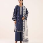Sapphire-Embroidered 3pc Dhanak Dress