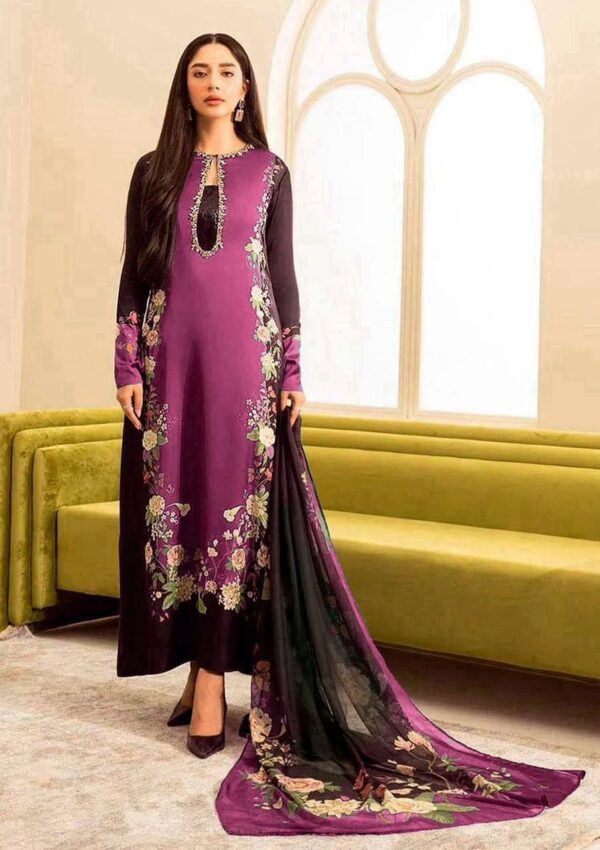 Silk Unstitch Digital Print 3pc
