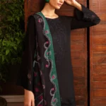 Afsanah-Dhanak Embroidered 3pc with Wool Shawl