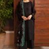 Afsanah-Dhanak Embroidered 3pc with Wool Shawl