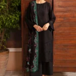 Afsanah-Dhanak Embroidered 3pc with Wool Shawl