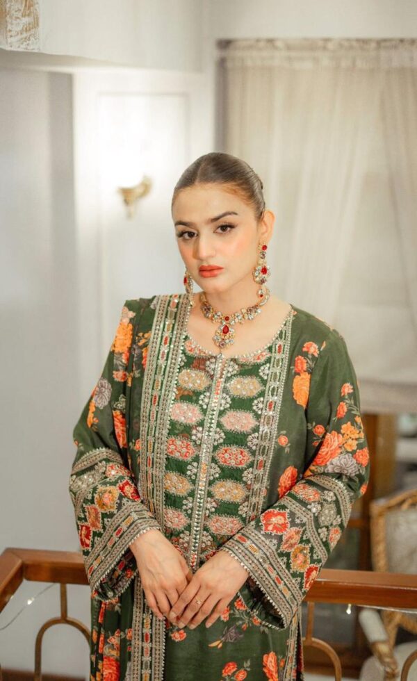 Aneelas-Digital Printed with Embroidered Shamooz Slik