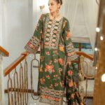 Aneelas-Digital Printed with Embroidered Shamooz Slik