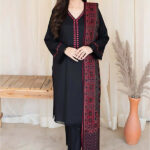 Asling-Dhanak 3pc Embroidered suit