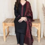 Asling-Dhanak 3pc Embroidered suit