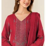Bareeze-Karandi With Bamber Fancy Ready To Wear Dupatta