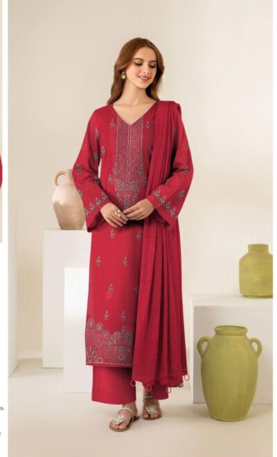 Bareeze-Karandi With Bamber Fancy Ready To Wear Dupatta