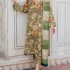 Baroque-3pc Printed Khaddar Suit