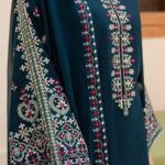 Batik-Heavy Embroidered Dhanak 3pc
