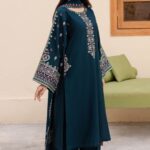 Batik-Heavy Embroidered Dhanak 3pc
