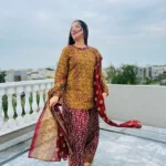 Bin Saeed-Khaddar 3pc Printed Suit (008)