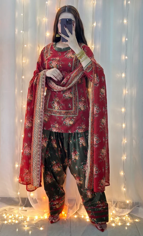 Bin Saeed-Khaddar 3pc Printed Suit (002)