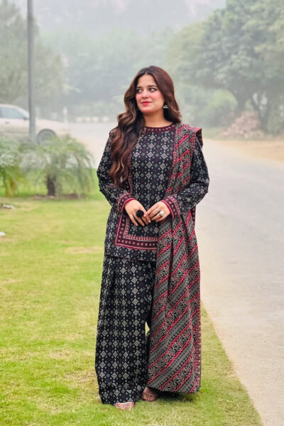 Bin Saeed-Khaddar 3pc Printed Suit (4)