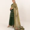 Dhanak Embroidered 3pc Suit