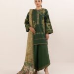 Dhanak Embroidered 3pc Suit