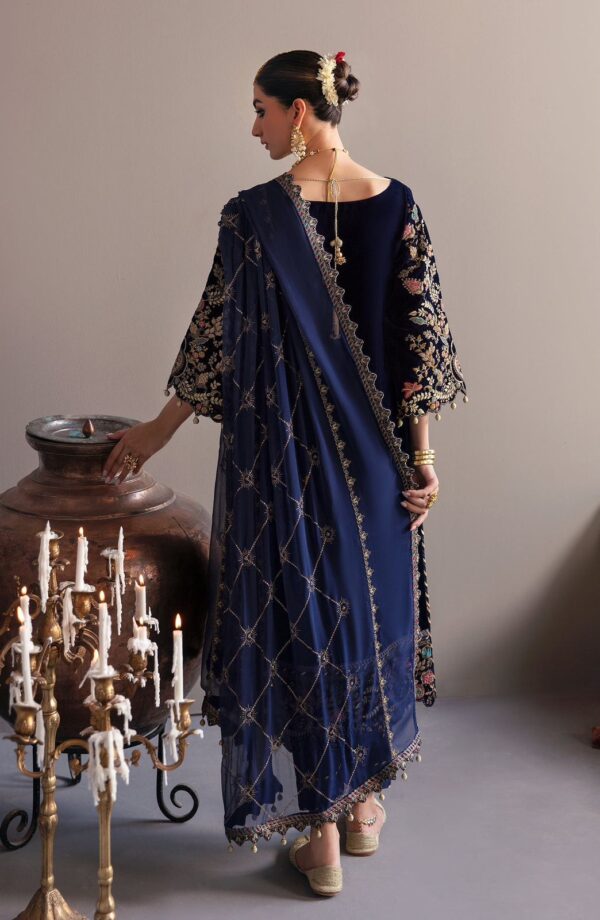 Emaan Adeel-Velvet Sequence Embroidered & Hand Work 3pc