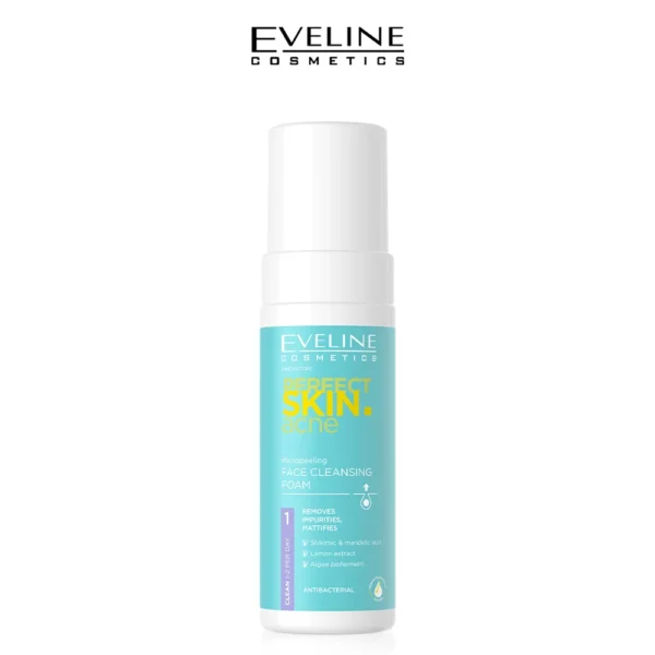 Eveline Perfect Skin Acne Face Cleansing Foam – Gentle Deep Cleanser for Clear Skin