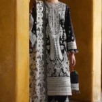 Hussain Rehar-Dhanak Embroidered 3pc with Printed Dupatta
