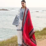 Hussain Rehar- Embroidered Dhanak 3pc