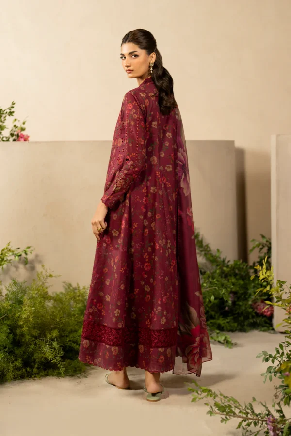 Iznik-Linen Digital Printed 3pc with Embroidery Patches