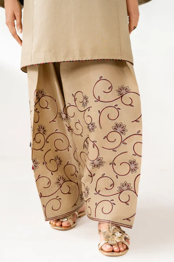 Jazmin-Dhanak Embroidered 3pc with Pashmina Shawl