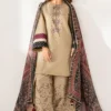 Jazmin-Dhanak Embroidered 3pc with Pashmina Shawl
