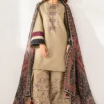 Jazmin-Dhanak Embroidered 3pc with Pashmina Shawl