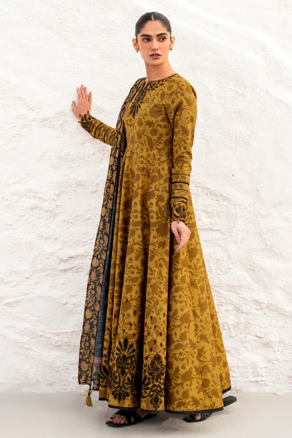 Jazmin-Linen All Over Printed 3pc