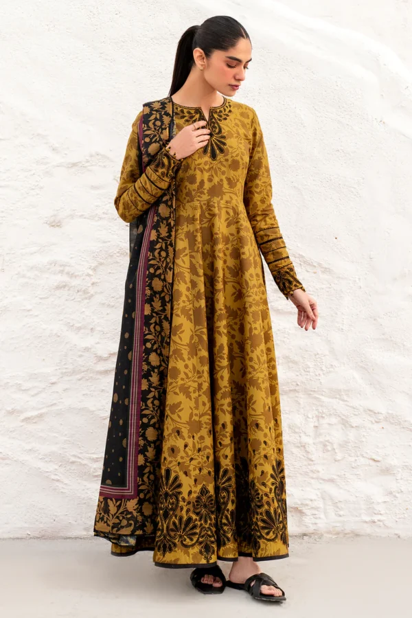 Jazmin-Linen All Over Printed 3pc
