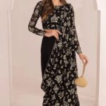 Jazmin-Luxury Chiffon Embroidered Saree