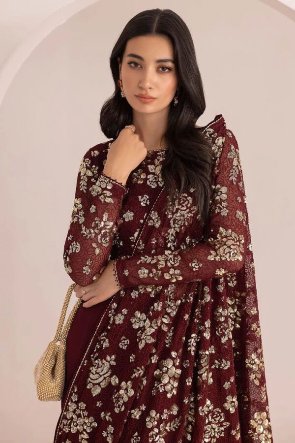 Jazmin-Luxury Chiffon Embroidered Saree