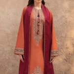 Jazmin Unstitched Three-Piece Dhanak Suit