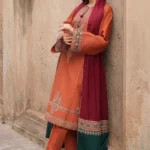 Jazmin Unstitched Three-Piece Dhanak Suit