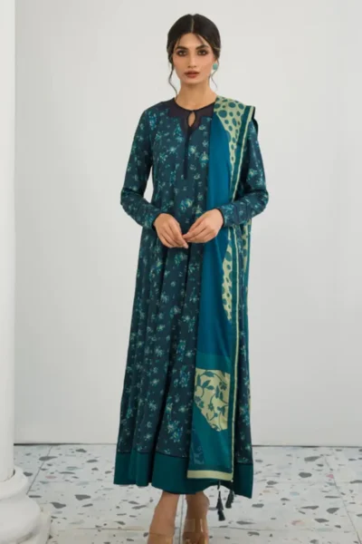 Jazmin-digital Printed Khaddar 3pc Winter Dress