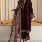 Jazmine-Velvet Embroidered Party Wear 3pc