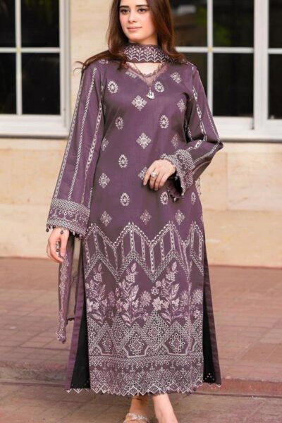 Libass-Dhanak Heavy Embroidery 3pc Suit