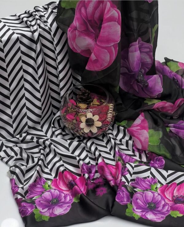 Lulusar Shamooz Silk Digital Printed 3pc
