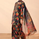 Maria B-Linen Printed 3pc with Heavy Embroidered Patches