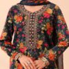 Maria B-Linen Printed 3pc with Heavy Embroidered Patches