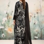 Maria B-Printed Linen With Embroidered Patches 3pc