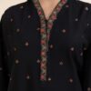 Sapphire Black Dhanak Digital Printed 3pc–Winter Collection