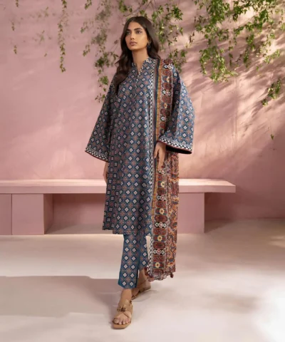 Sapphire-Khaddar Digital Printed 3pc-2