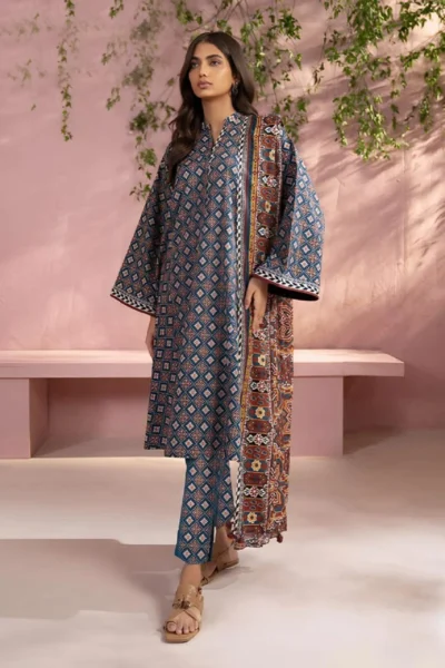 Sapphire-Khaddar Digital Printed 3pc-2