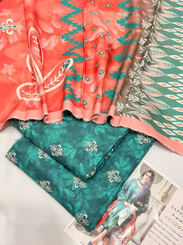 Sapphire-Khaddar Digital Printed 3pc-3