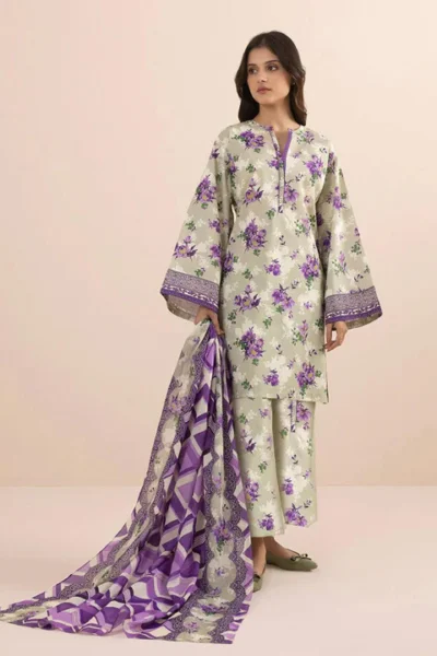 Sapphire-Khaddar Digital Printed 3pc