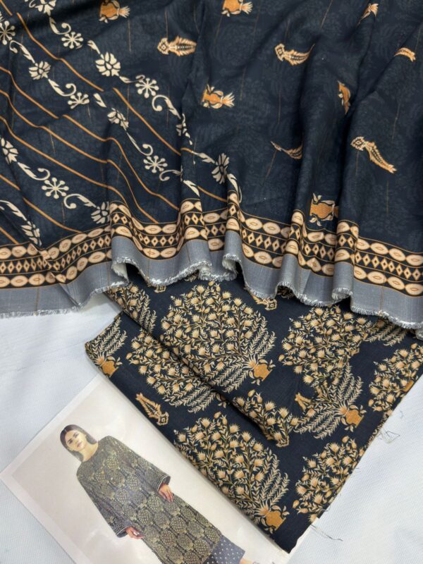 Sapphire-Khaddar Digital Printed 3pc-4