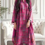 Sapphire-Khaddar Digital Printed 3pc-5