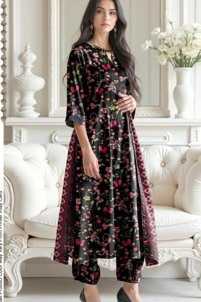 Sapphire-Khaddar Digital Printed 3pc-7